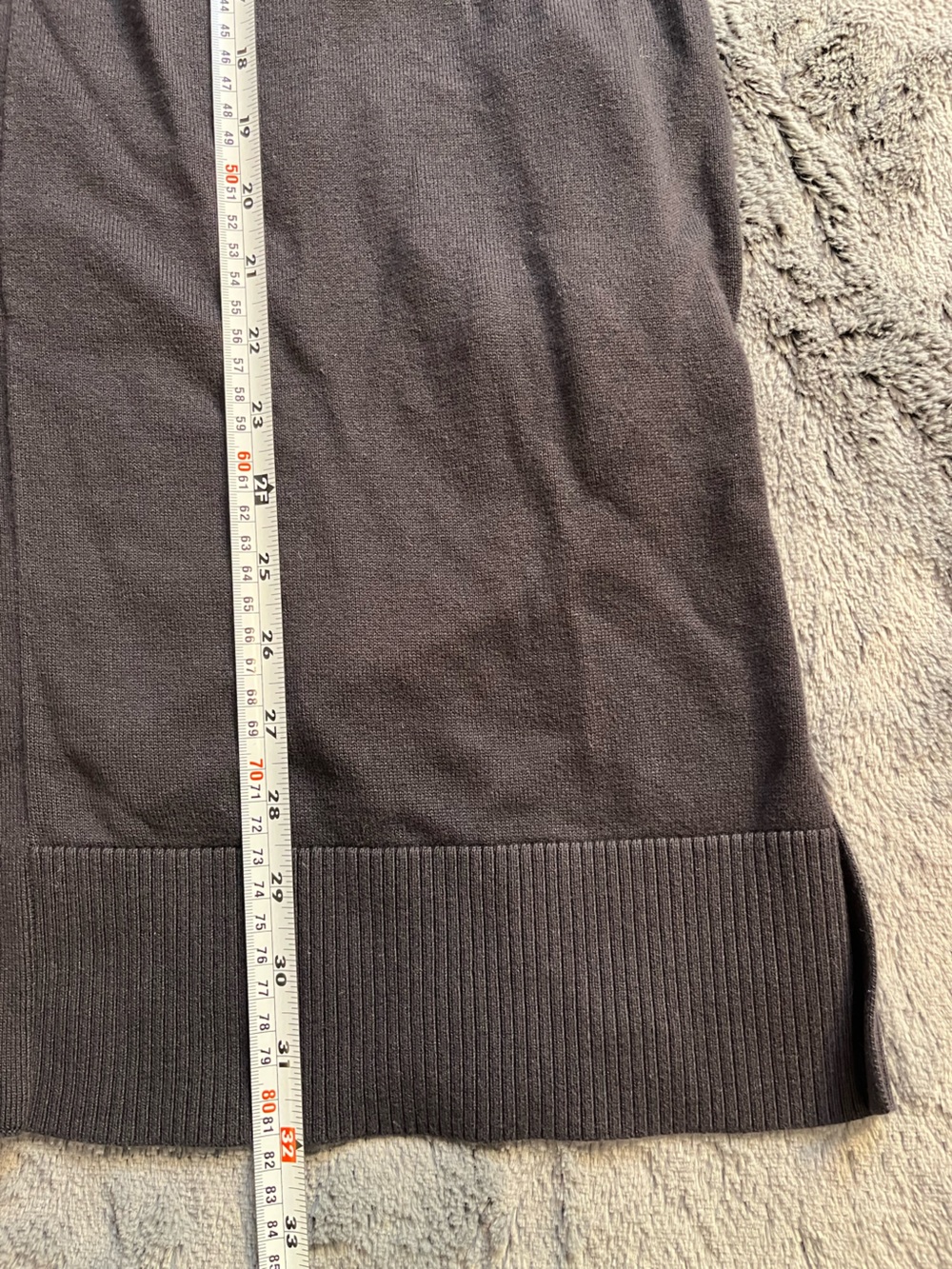 Lands' End Open-Front Cardigan Black with Pockets and Side Vents Women’s 1X - Picture 7 of 8